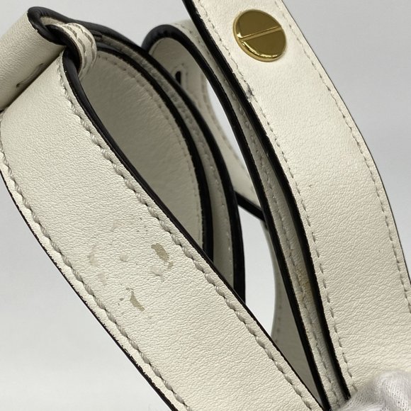 Fendi By the Way Leather Handbag in White, Brown, and Orange for Women - Picture 7 of 12